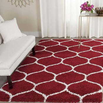 Red-White Moroccan Clover Rug Manufacturers in Paramaribo